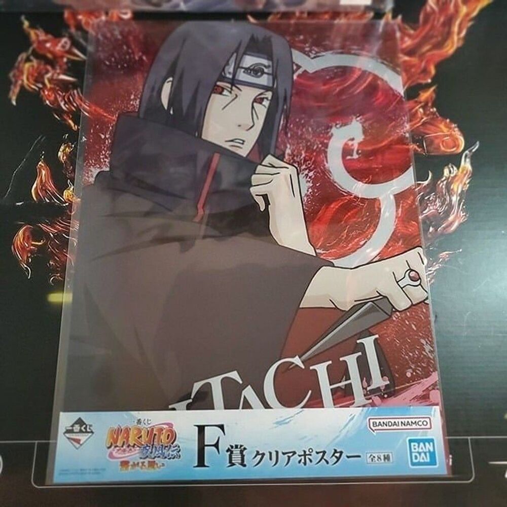 Ichiban Kuji NARUTO Shippuden Connected Thoughts F Prize Clear Poster Itachi